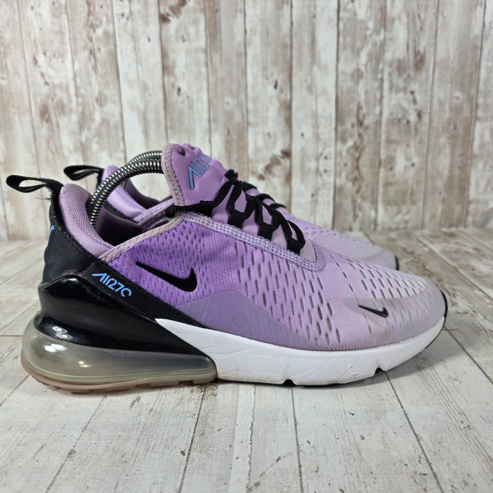 Nike Air Max 270 Womens Purple Black Gradient Running Shoes DZ5206-500 Size 9
